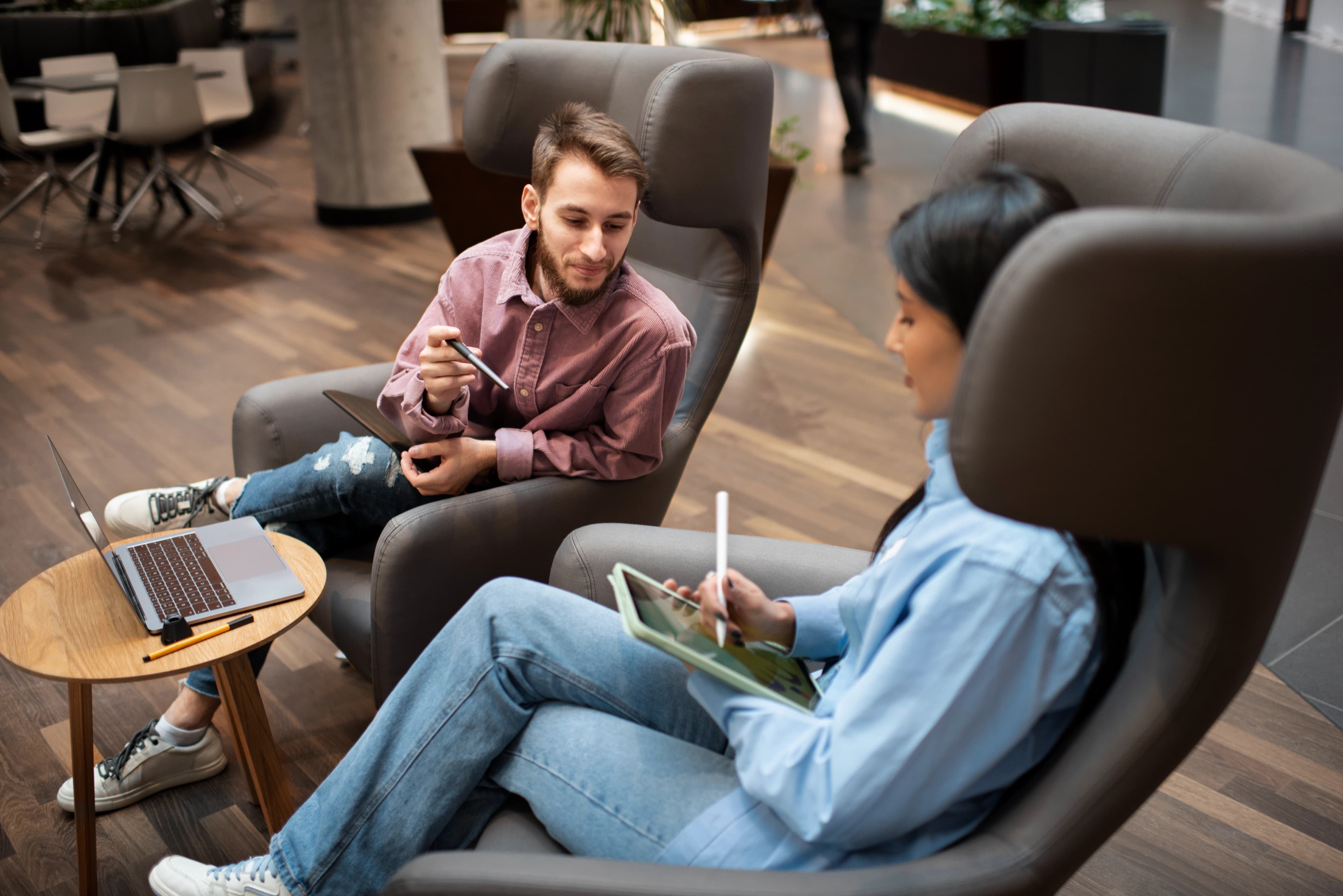 Modern tech workspace