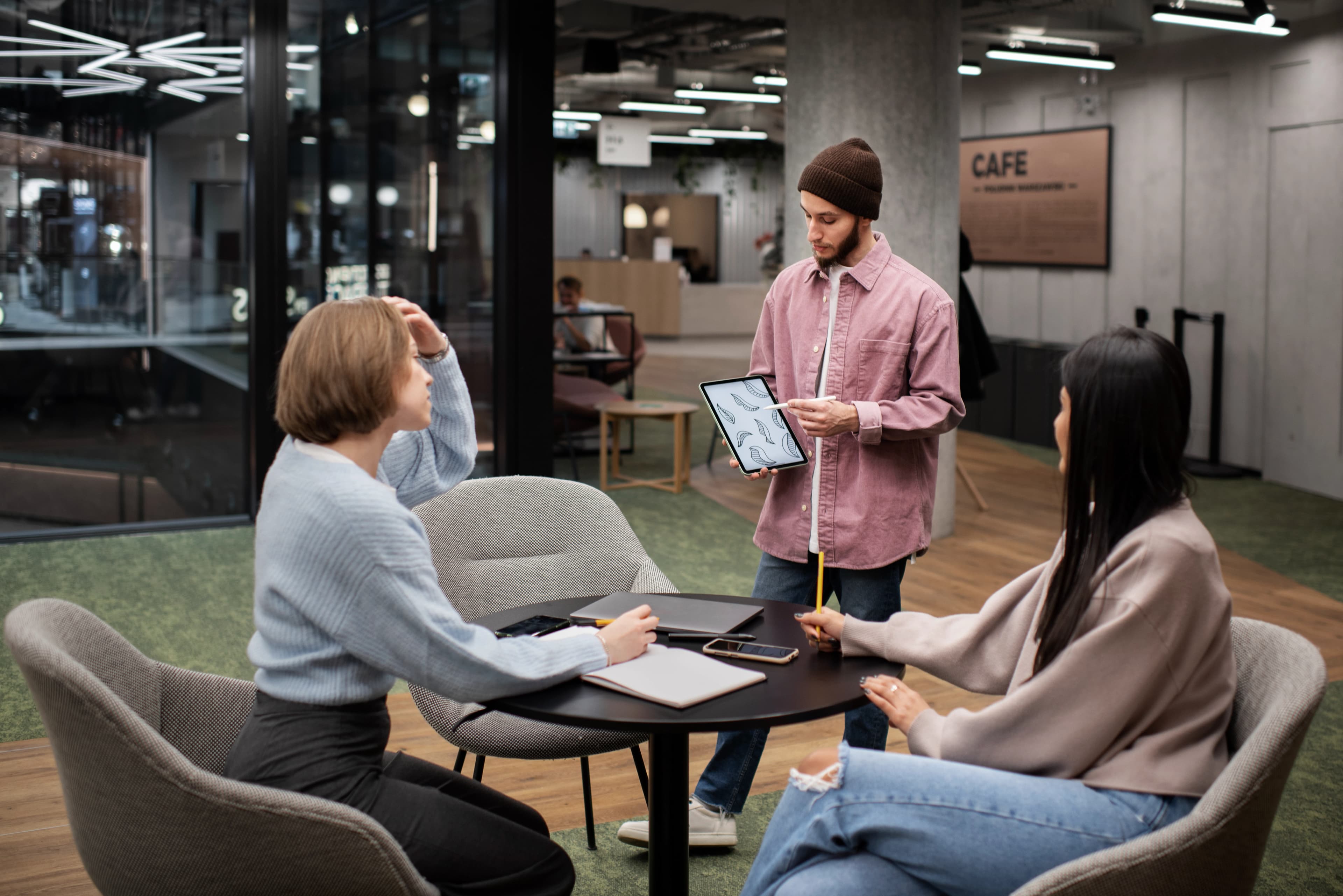 Modern tech workspace