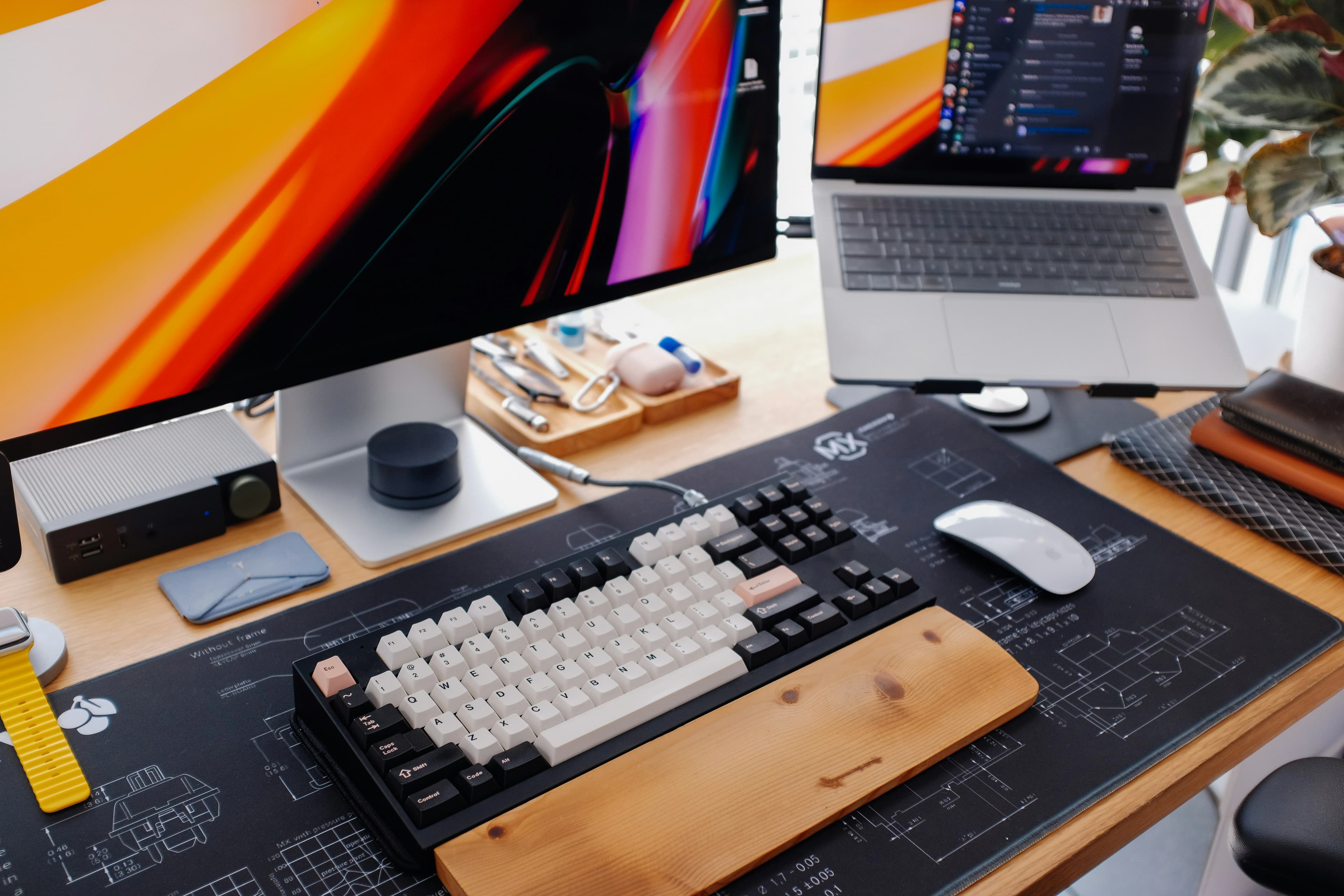 Team collaborating in a bright workspace